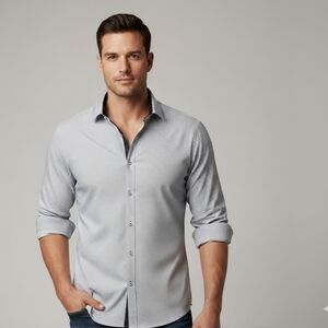 Calabrum Blue and White Button Down